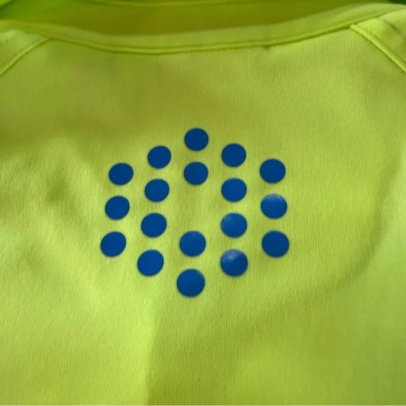 Puma Men's Short Green Blue Striped Dry Cell Button Shirt Sz M - Picture 11 of 12